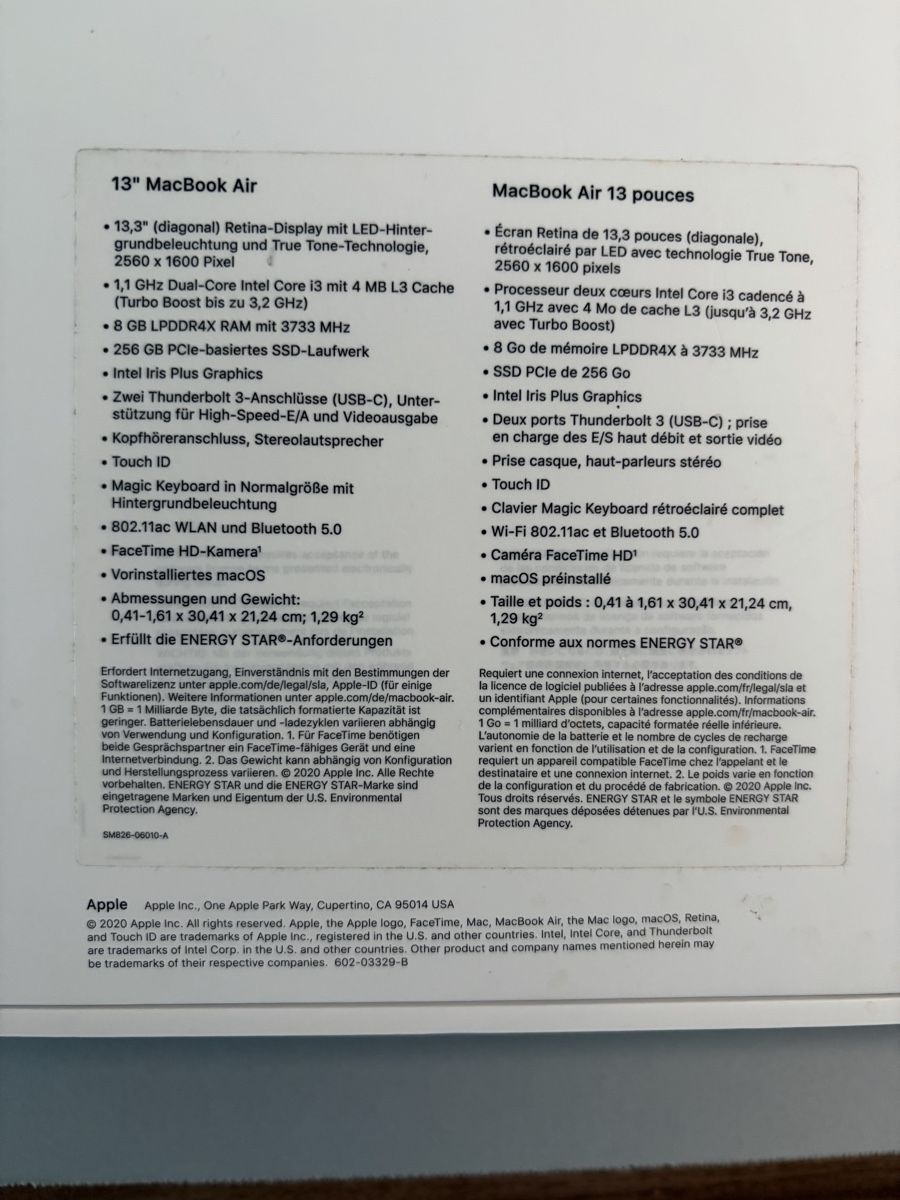 Apple Portables: Apple MacBook Air 13,3-inch – D'occasion à Langwiesen par Sylo1991 4