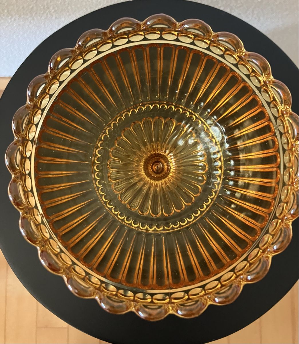 Iittala Ciotole: Vintage Iittala Mariskooli 155mm bernsteinfarbig – Usato da Stäfa venduto da ummroxana 3