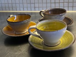 Set Arnold ZAHNER RHEINFELDEN 3 Tassen CH-Design