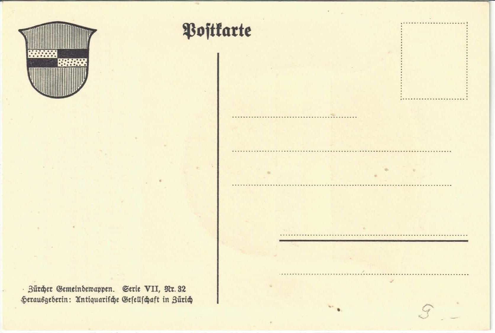 Cartes postales: Dürnten - Gemeindewappen – D'occasion à Ettingen par Kartenplanet 1