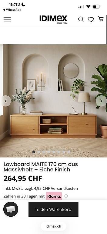 Cassettiere: Sideboard NEU aus Massivholz – Usato da Thalwil venduto da Chiarutscha