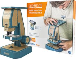 CARSON® KIDS Mikroskop mit LED Bausatz Optigami™