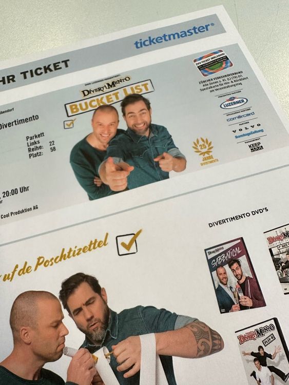 Divertimento Bucketlist THE HALL 2 Tickets Kaufen auf Ricardo