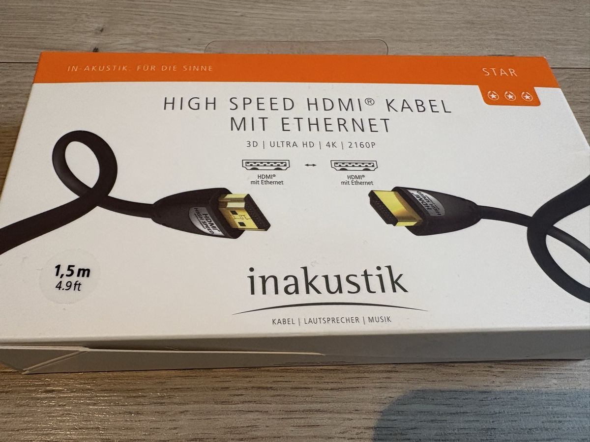 Inakustik Cavi: INAKUSTIK hdmi kabel star 2 – Nuovo e nell'imballaggio originale da Herzogenbuchsee venduto da warrior77 4
