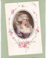 Kitsch Frau Dame Rosen 1921
