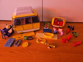 Lot Jouet Peppa Pig caravane + accessoires diverses pièces