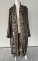 Trendy, stylischer Kimono-Mantel REVERSIBLE Trendfarbe Grün