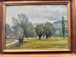 Willy Müller (1889-1953) 34x25 cm Mt auf Karton Original