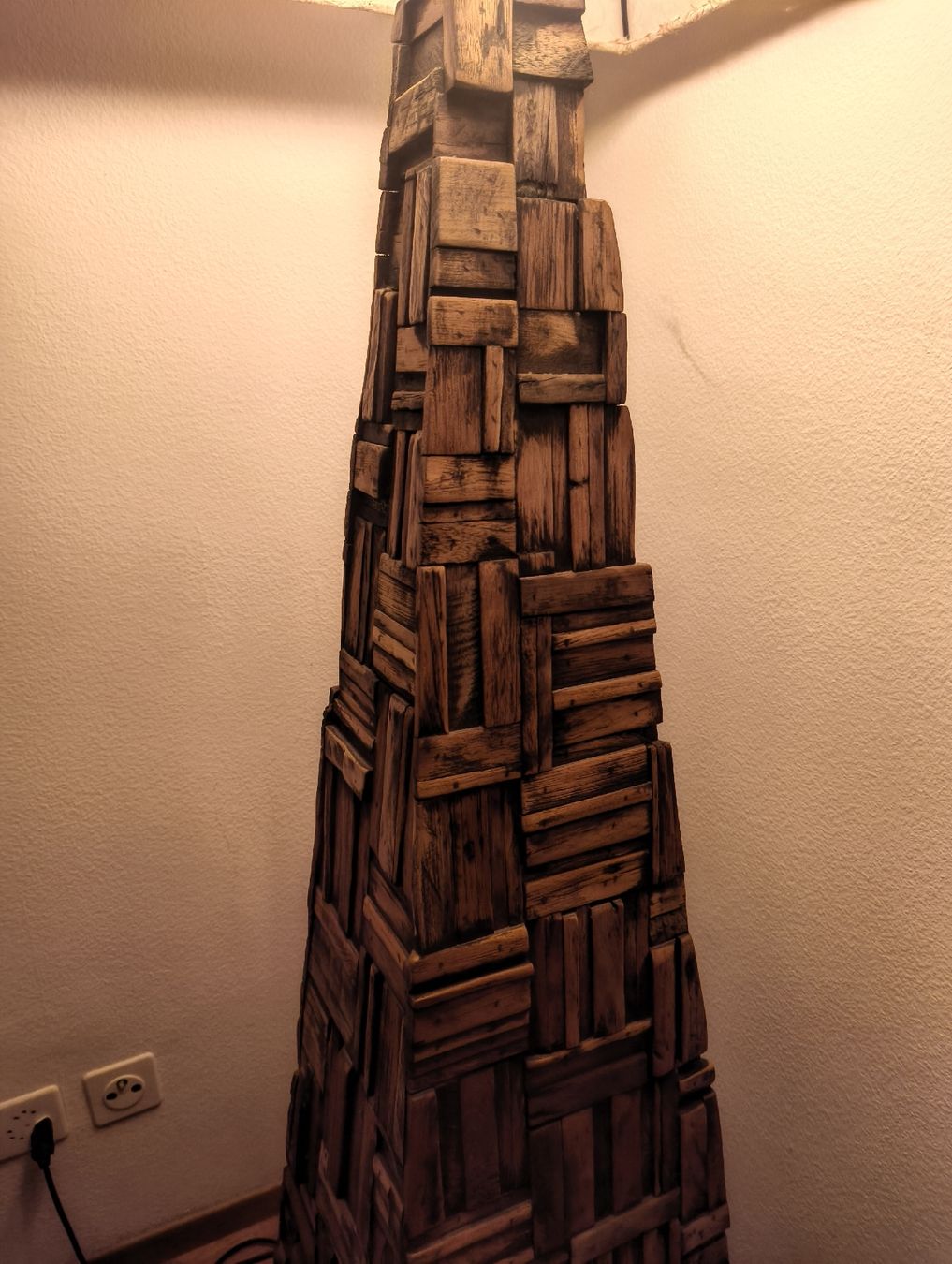 Lampes: Holz Stehlampe, sehr einzigartig. – D'occasion à Dornach par luk_q85c 3