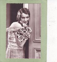 Kitsch Frau mit Blumen 1932