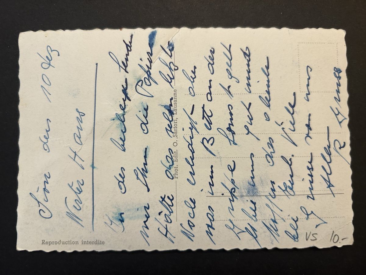 Cartoline postali: Sion Hotel de la Gare – Usato da Fanas venduto da Alessio11 1