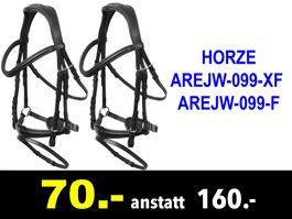 🔴 Trense HORZE AREJW-099-XF + AREJW-099-F Reithalfter /480B