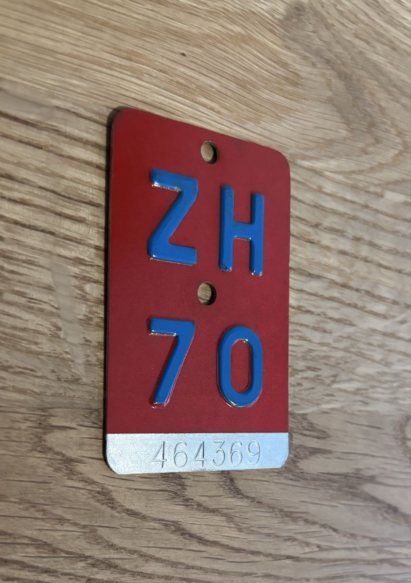 Tutte le decorazioni: Zürich bicycle plate - 1970 – Usato da Kilchberg ZH venduto da ben_pc68 2