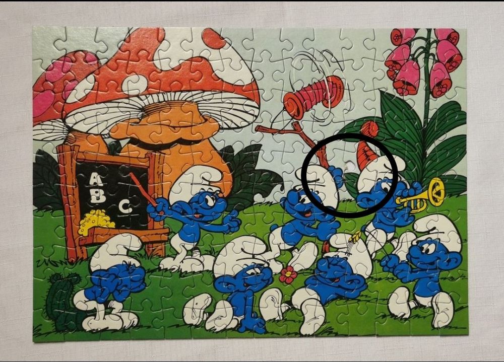 4-in-1 Schlümpfe Puzzle Set - Kinder Puzzle Mit Lieblingsfiguren