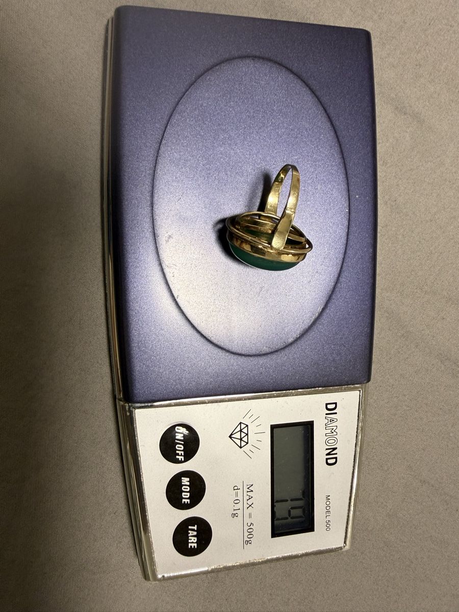 Ringe: RingGold mit Chrysopras  – Gebraucht aus Oberhof von RealStone 6