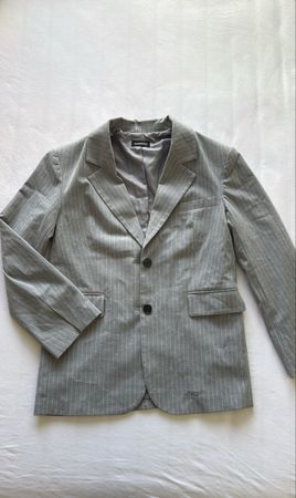 Blazer Damen Twinset grau gestreift neuwertiger Zustand