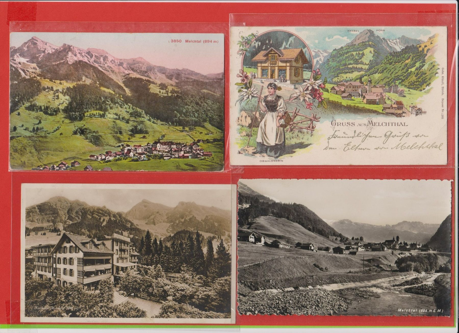 Cartoline postali: Melchtal  -  Lot von 23 alten Ansichtskarten ab 1900 – Usato da Vitznau venduto da Ropaku