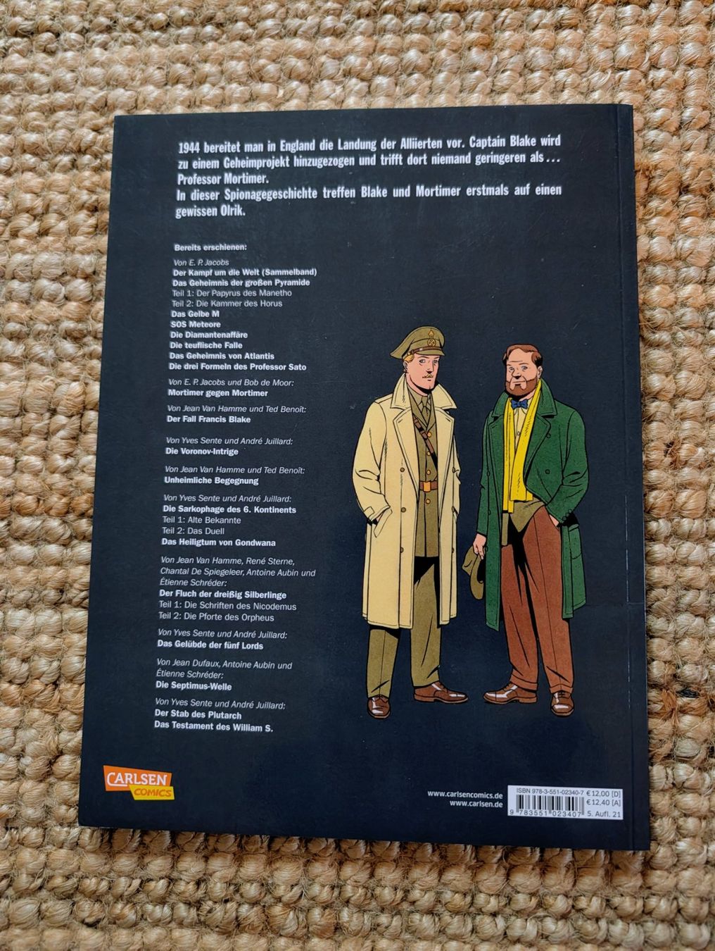 Fumetti: Comic Blake und Mortimer Der Stab des Plutarch Carlsen – Usato da Nänikon venduto da Haexli_70 3