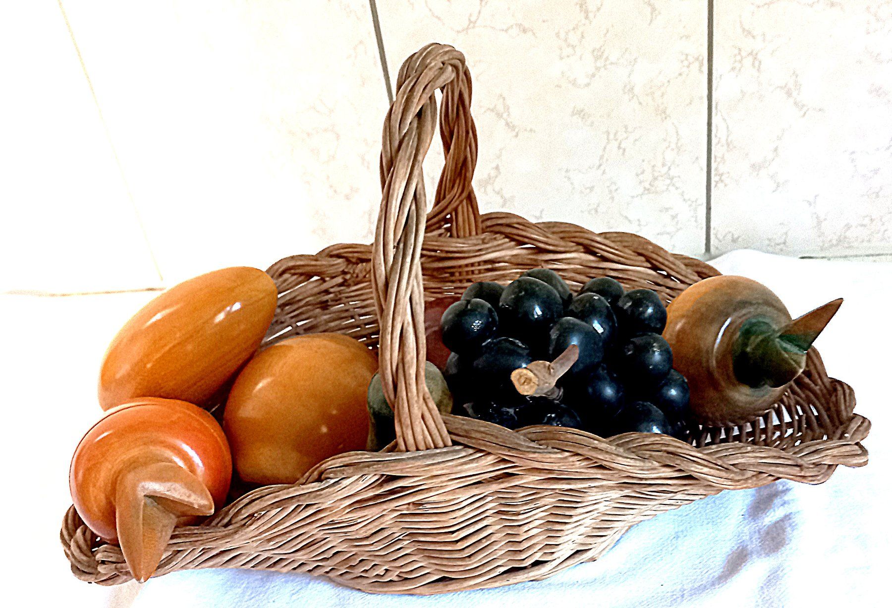 Tutte le decorazioni: Früchtekorb mit Holzfrüchte – Usato da Baar venduto da 2cvbaar 2
