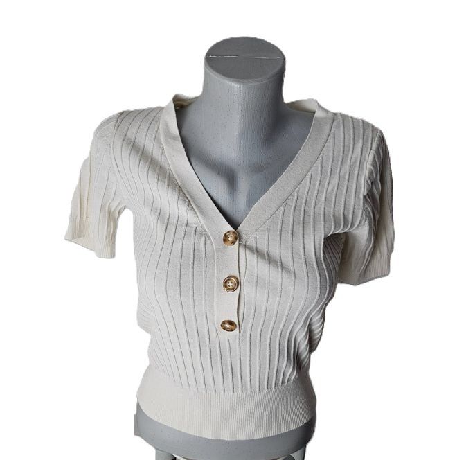 H&M T-Shirts: H&M Basic cooles Shirt mit Knöpfli Gr. XS Business Chic – Gebraucht aus Füllinsdorf von Sunnebliemli7