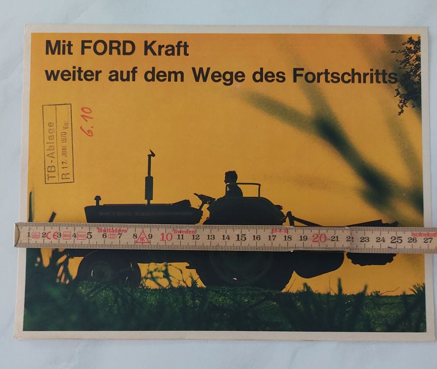 Prospekt Traktor Ford (Gebraucht) in Schenkon für CHF 40 – mit ...