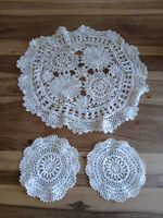 Vintage crocheted doilies, set of 3, winter decoration✨