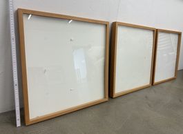 3 x Distanzrahmen, Holz, je 50 x 50 cm