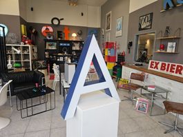 A Leuchtbuchstabe Lightbox Leuchtreklame mit LED