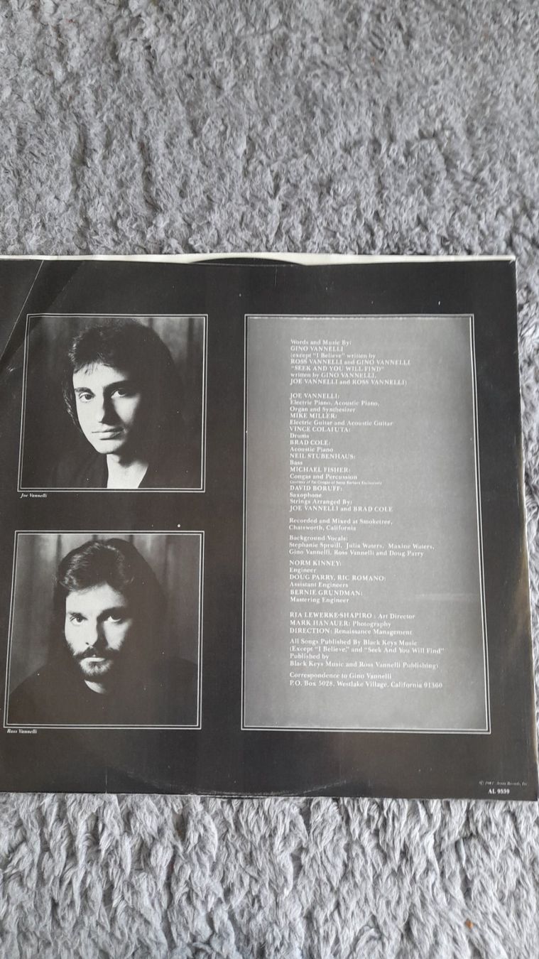 Dischi in vinile: GINO VANNELLI     NIGHTWALKER     LP     VINYL – Usato da Wetzikon ZH venduto da Ramones01 2