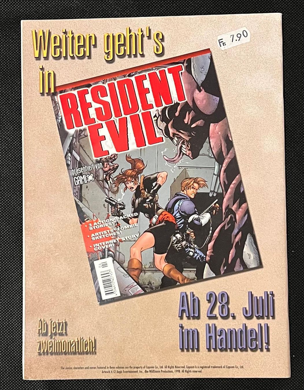 Giochi: Resident Evil Comic 3 Stück Set von Gamix – Usato da Schachen LU venduto da retrogamer 6