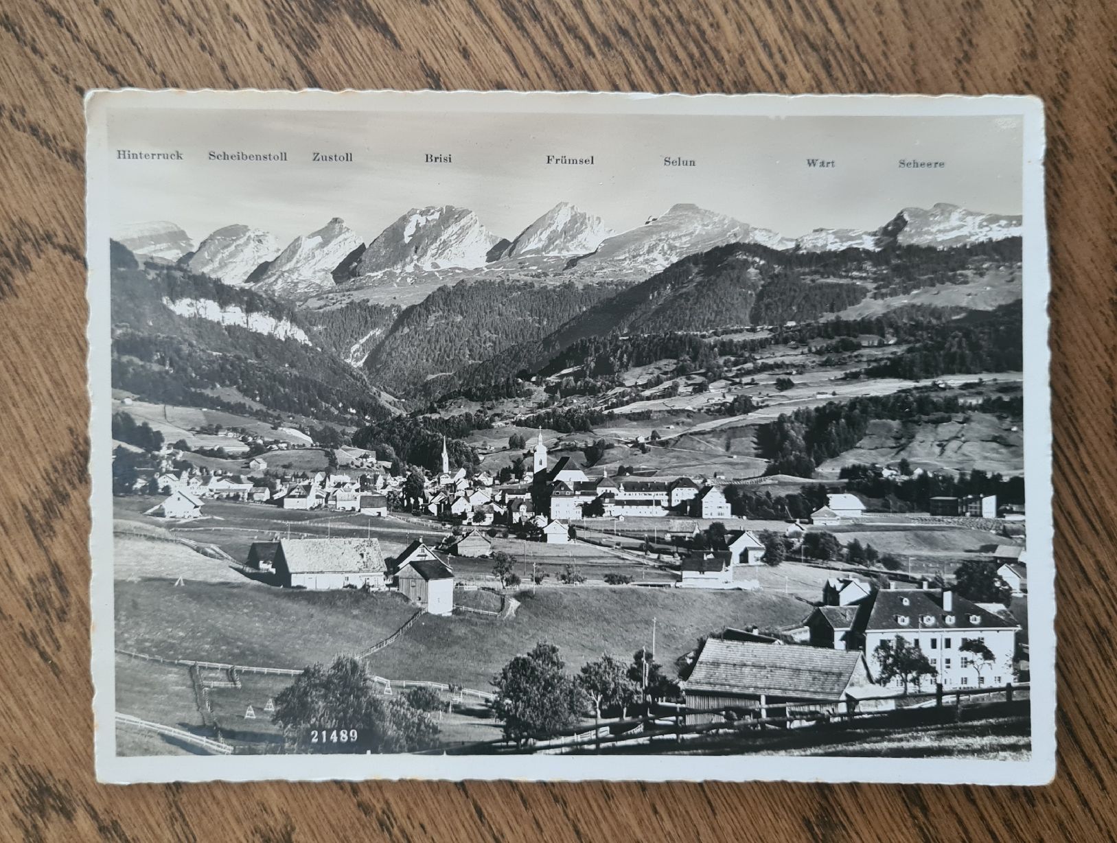 Ansichtskarten: Nesslau - Neu St. Johann mit Churfirsten – Gebraucht aus Ebikon von Donar50
