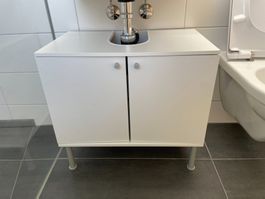 Waschbeckenunterschrank weiss zwei Türen gebraucht
