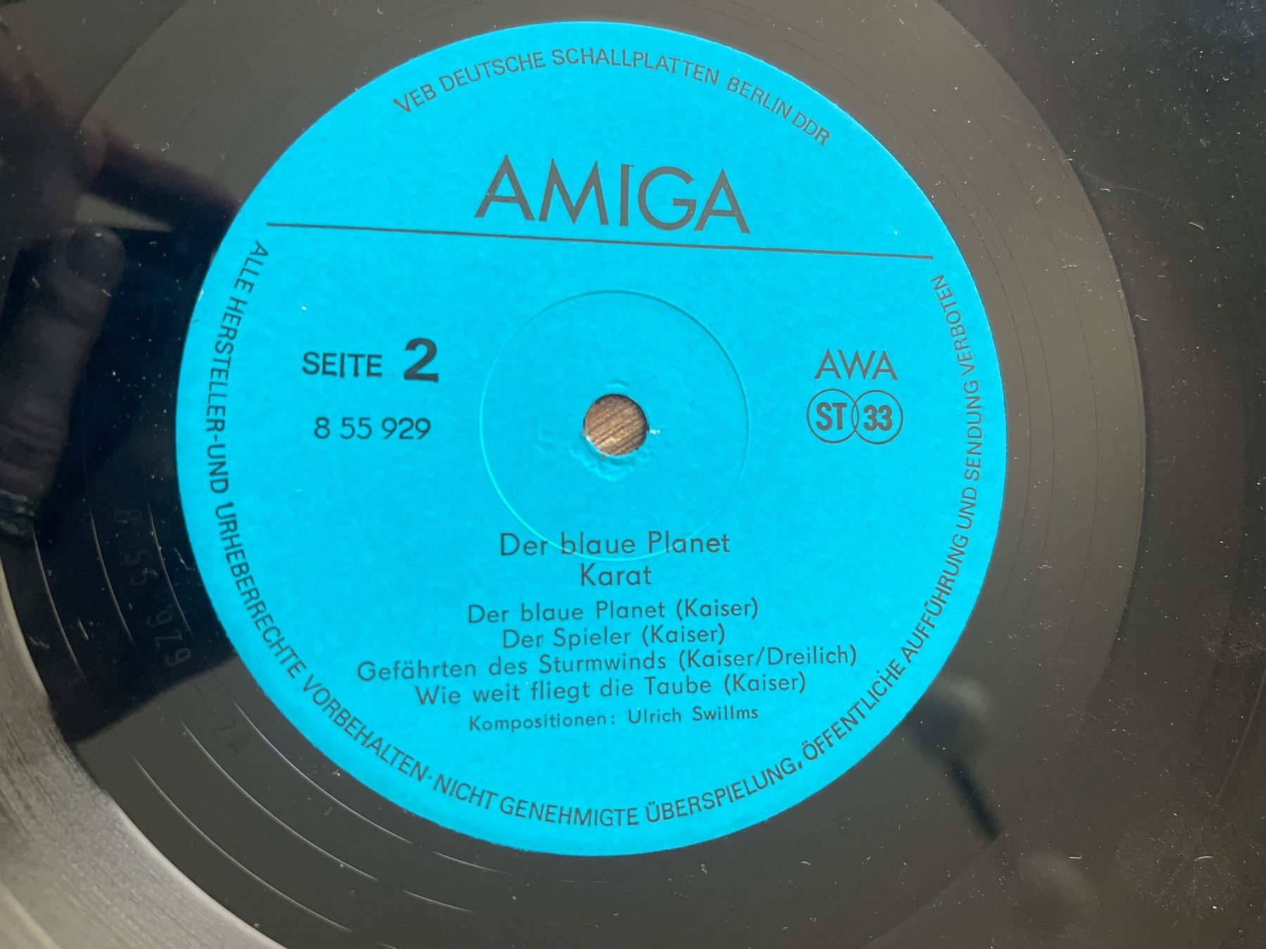 Dischi in vinile: A702/KARAT Der blaue Planet AMIGA – Usato da Frutigen venduto da Philippe_jsp 2