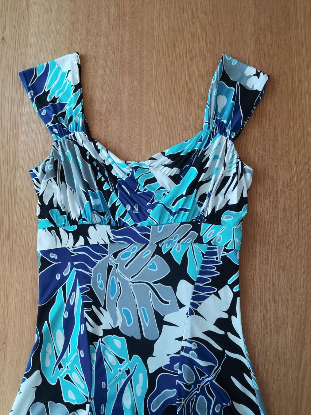 Vestiti: Blaues Kleid mit Blättern – Usato da Zug venduto da WickiPanda 2