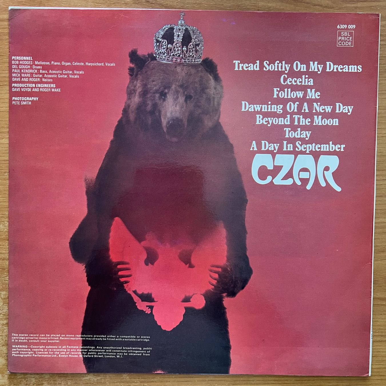 Vinyles: Czar - Same / 1. UK-Press. 1970 - TOP – D'occasion à Gais par soundcave57 1