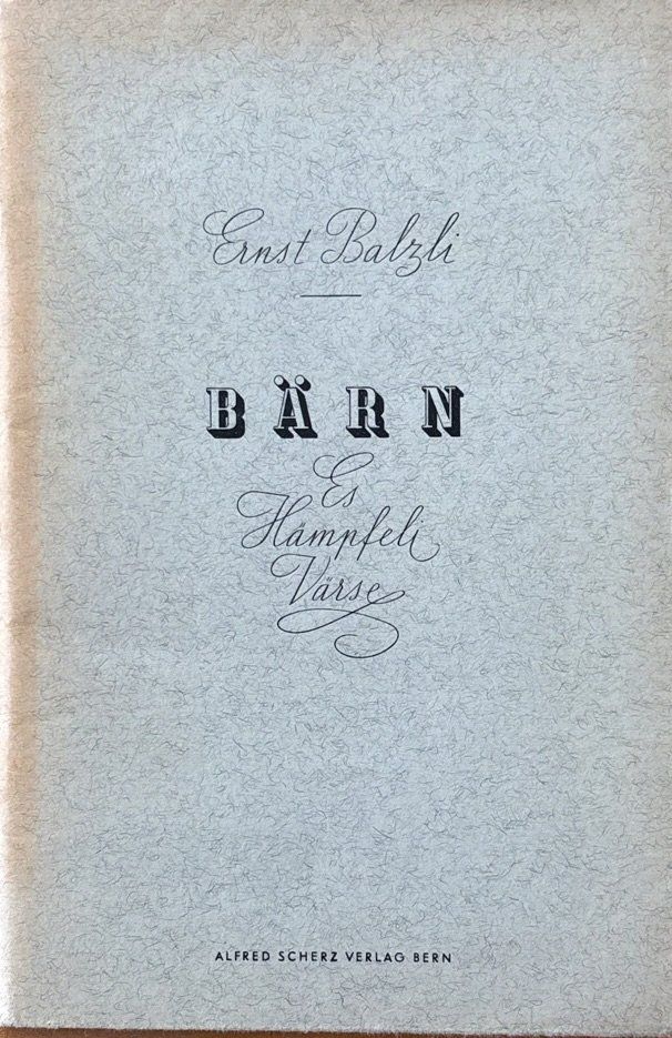 Bücher: Balzli Ernst, Bärn - Es Hämpfeli Värse – Gebraucht aus Sarnen von Livres