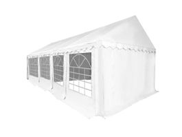 HEBU-Tent – Profi PVC Partyzelt 3×8 m – weiss