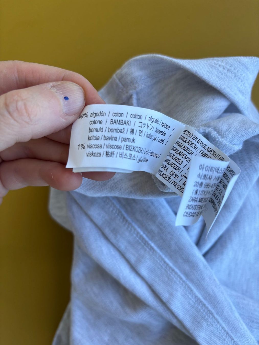 Zara Camicie, T-shirt & Polo: ZARA hellgraues Baumwollshirt Gr. 86 – Usato da Zürich venduto da missmodernage 5