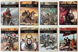 Lot 8 BD – Ils ont fait l’Histoire – Glénat Fayard