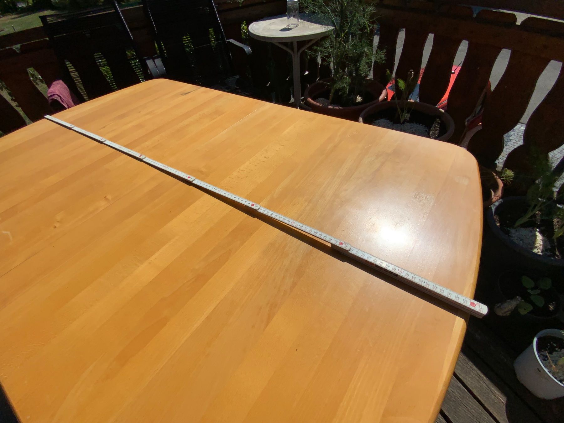 Tavoli: Esstisch Holz hell abgerundete Ecken 140x90cmx71 – Usato da Sirnach venduto da Motorbiene007 2
