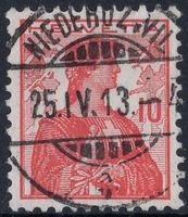 NIEDERUZWIL 25.IV.13 - Vollstempel auf Helvetia Brustbild