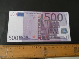 Europa 2002, 500 Euro - Fac Similie unzirkuliert