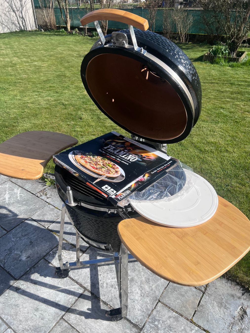 Griglie: Keramik Grill KAMADO mit Seitentischen – Nuovo (secondo la descrizione) da Gränichen venduto da fre_dy120 6
