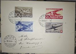 Flugpost F37 - F39 + F40