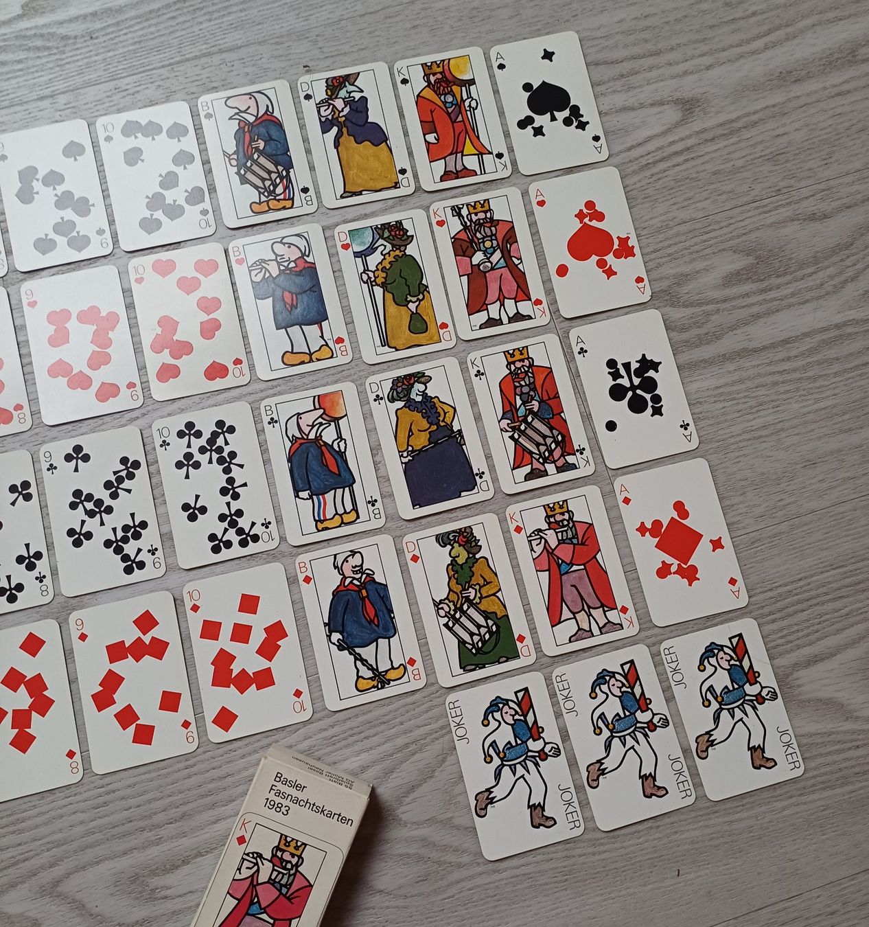 Giochi: Basler FASNACHTSKARTEN Fredy Prack + René Beuret 1983 – Usato da Brittnau venduto da simionius 1