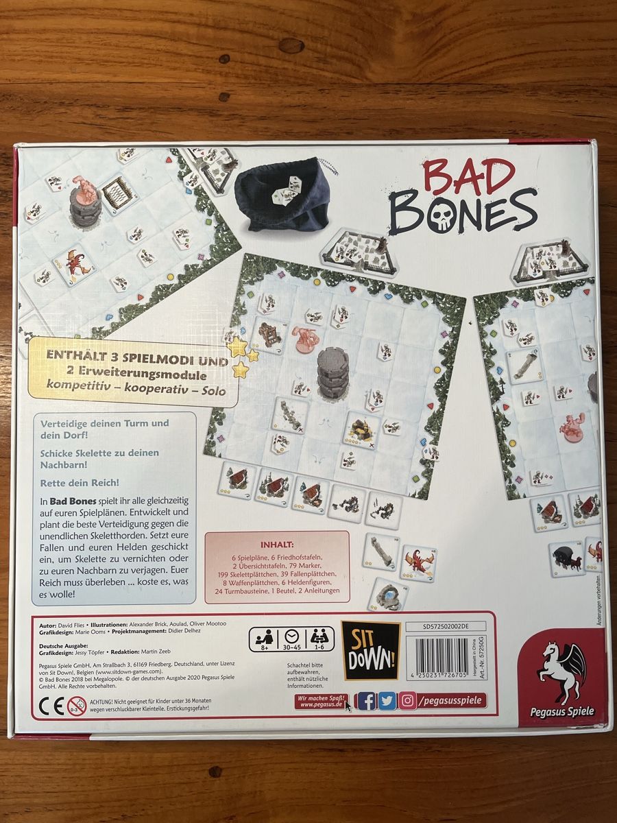 Pegasus Spiele Giochi: Bad Bones Brettspiel – Nuovo (secondo la descrizione) da Aarburg venduto da Froschix 1
