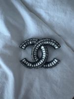 Broche Chanel CC Strass Argenté