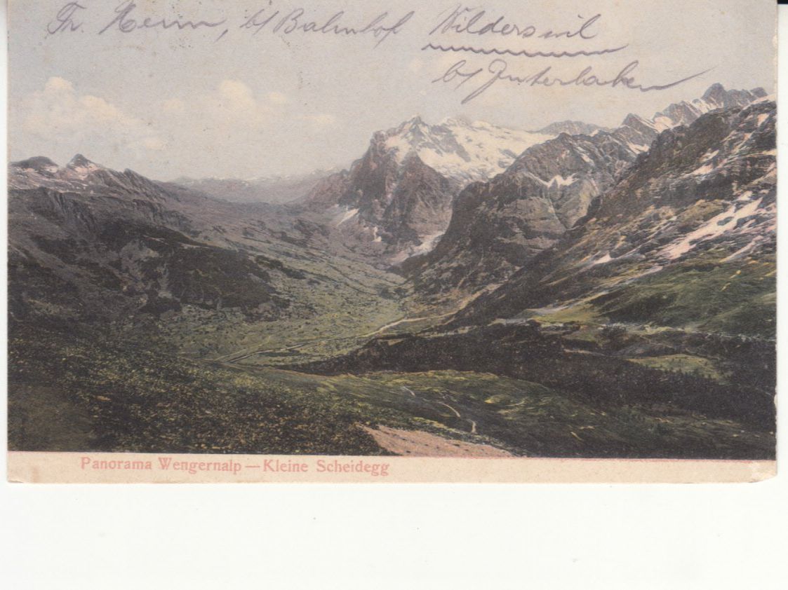 Cartoline postali: Wengernalp Kleine Scheidegg 1912 – Usato da Bürglen TG venduto da StampGraf