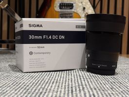 Sigma 30mm F1.4 DC DN 52mm Fuji X Mount
