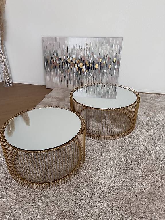 Tavoli: Kare Design Couchtisch Wire (2/Set) – Usato da Riehen venduto da instyle03